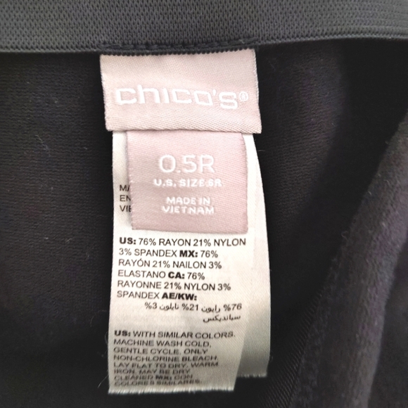 Chico's Classic Black Dress Pants - Picture 3 of 3